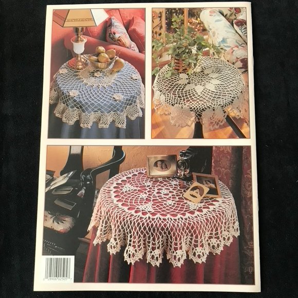 Heirloom Table Toppers 5 Crochet Patterns Leisure Arts 2505 Round 1994 - Picture 4 of 4